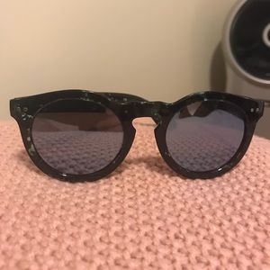 Black & green shades — mirror lenses! Worn once!!